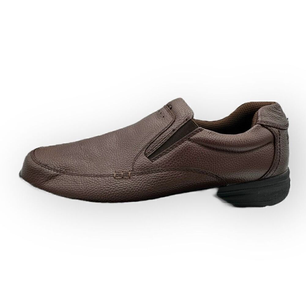NWOT Nunn Bush Cam Moc toe slip-on cognac tumbled leather men’s size 12